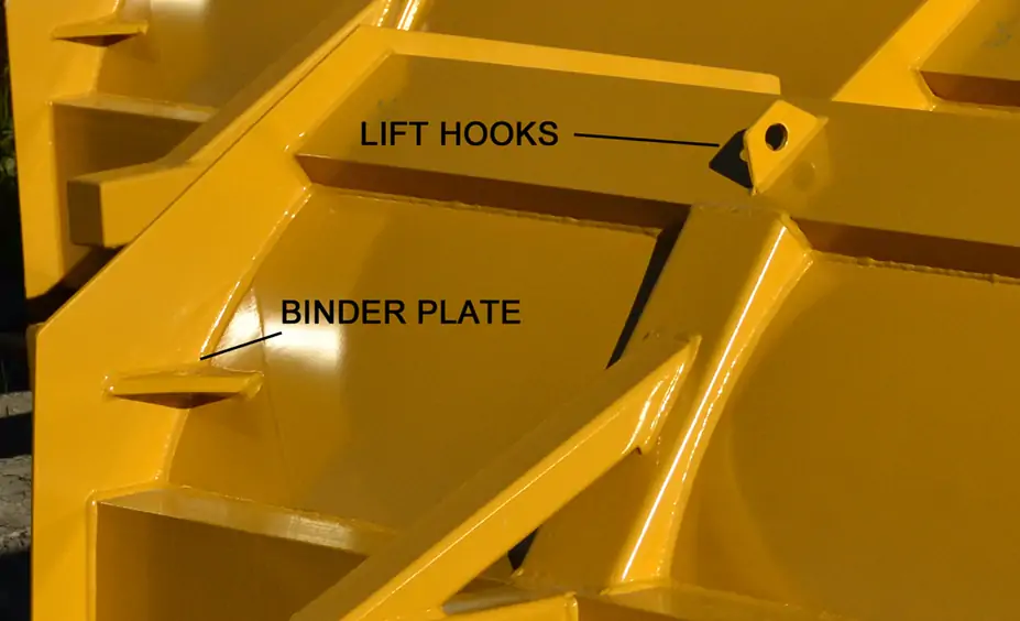 Sno Pusher Binder Plates and Lift Hooks